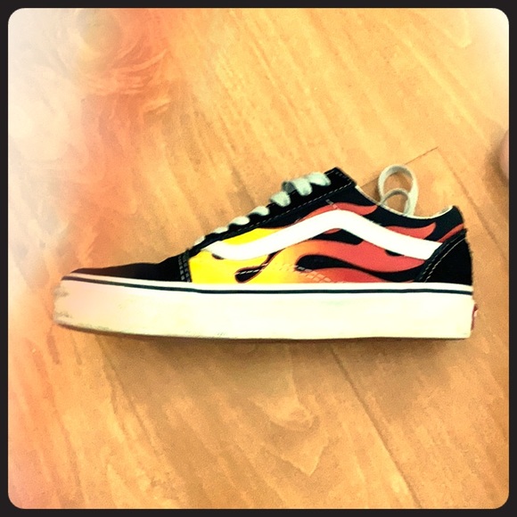 vans flaming